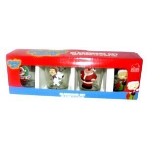 Family Guy Glassware Shot Glass Set Of 4 Featuring Christmas Characters NIB